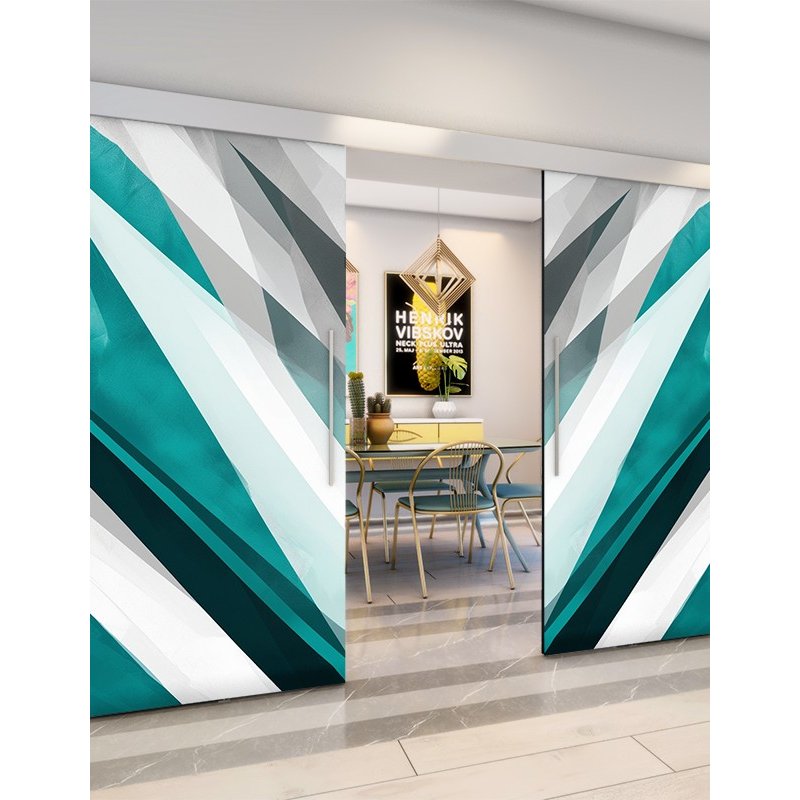 Holzschiebetür Eco-Line - Geometrie Model 4034 Holzschiebetür Eco-Line - Geometrie Model 4034