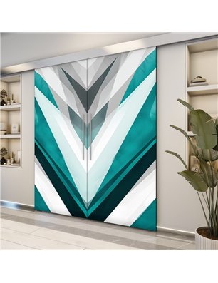 Holzschiebetür Eco-Line - Geometrie  Model 4034-2