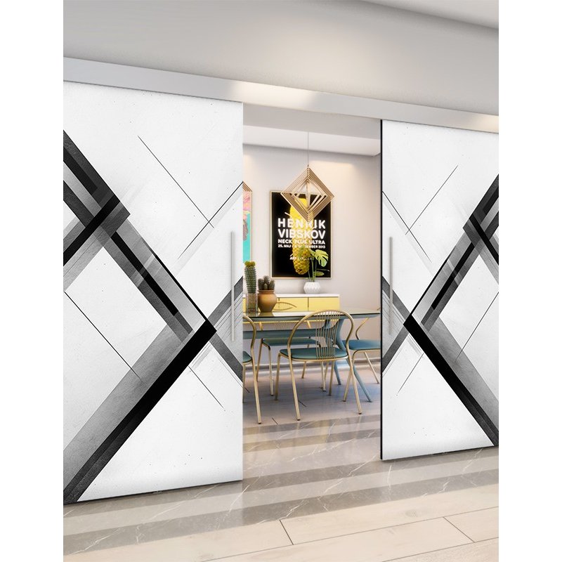 Holzschiebetür Eco-Line - Geometrie Model 4044 Holzschiebetür Eco-Line - Geometrie Model 4044