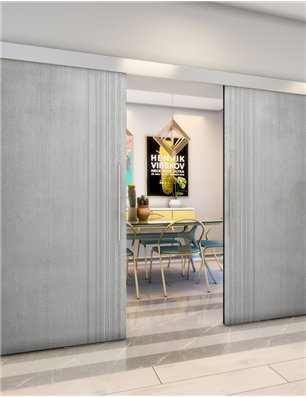 Holzschiebetür Eco-Line - Beton und Stein  Model 4037