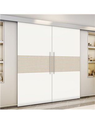 Holzschiebetür Eco-Line - Design-Linien  Model 4014-3