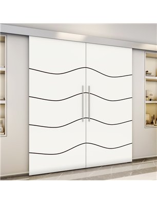 Holzschiebetür Eco-Line - Design-Linien  Model 4064-3