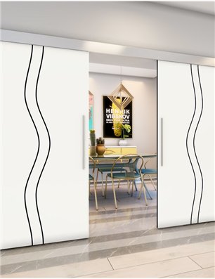Holzschiebetür Eco-Line - Design-Linien  Model 4065
