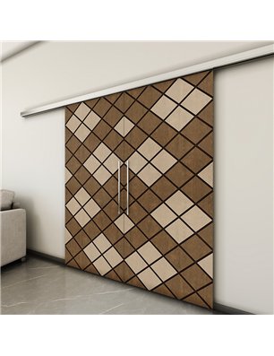 Holzschiebetür Slim-Line - Holz-Mix  Model 4025-3