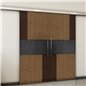 Holzschiebetür Slim-Line - Holz-Mix  Model 4027