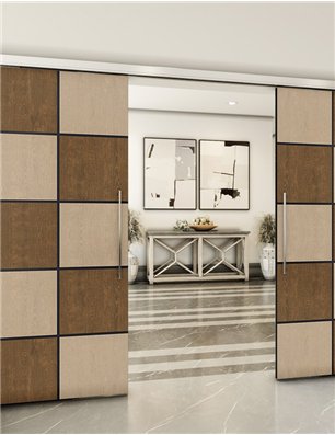 Holzschiebetür Slim-Line - Holz-Mix  Model 4029