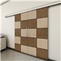 Holzschiebetür Slim-Line - Holz-Mix  Model 4029