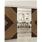 Holzschiebetür Slim-Line - Holz-Mix  Model 4038