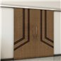 Holzschiebetür Slim-Line - Holz-Mix  Model 4073