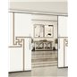 Holzschiebetür Slim-Line - Eiche und Weiss Model 4071 Holzschiebetür Slim-Line - Eiche und Weiss Model 4071