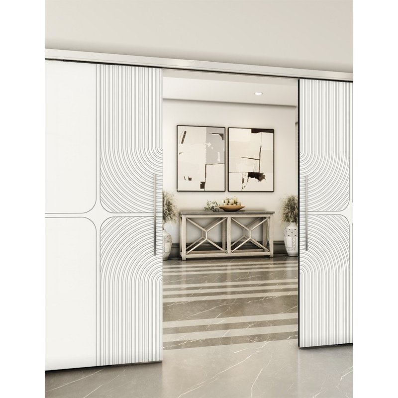 Holzschiebetür Slim-Line - Weiss Model 4017 Holzschiebetür Slim-Line - Weiss Model 4017