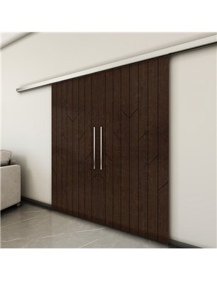 Holzschiebetür Slim-Line - Wenge  Model 4039-3