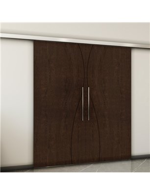 Holzschiebetür Slim-Line - Wenge  Model 4064-2