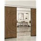 Holzschiebetür Slim-Line - Nussbaum Model 4035 Holzschiebetür Slim-Line - Nussbaum Model 4035