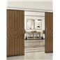 Holzschiebetür Slim-Line - Nussbaum Model 4055 Holzschiebetür Slim-Line - Nussbaum Model 4055