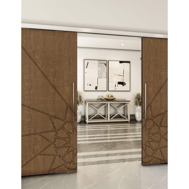 Holzschiebetür Slim-Line - Nussbaum Model 4068 Holzschiebetür Slim-Line - Nussbaum Model 4068