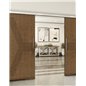 Holzschiebetür Slim-Line - Nussbaum Model 4079 Holzschiebetür Slim-Line - Nussbaum Model 4079