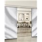 Holzschiebetür Slim-Line - Weiss 3D Model 4025 Holzschiebetür Slim-Line - Weiss 3D Model 4025
