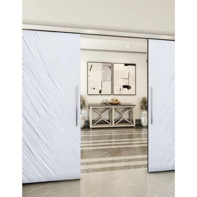 Holzschiebetür Slim-Line - Weiss 3D Model 4029 Holzschiebetür Slim-Line - Weiss 3D Model 4029
