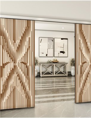 Holzschiebetür Slim-Line - Holzkunst  Model 4009