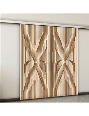 Holzschiebetür Slim-Line - Holzkunst  Model 4009-2