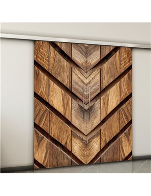 Holzschiebetür Slim-Line - Holzkunst  Model 4067-2