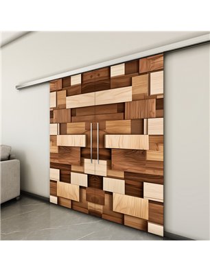 Holzschiebetür Slim-Line - Holzkunst  Model 4071-3
