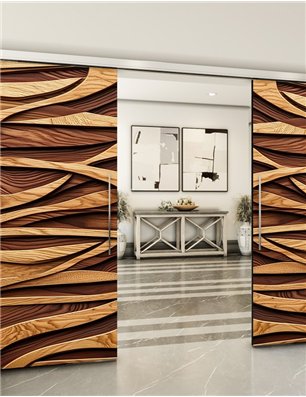 Holzschiebetür Slim-Line - Holzkunst  Model 4082