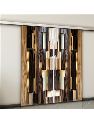 Holzschiebetür Slim-Line - Holzkunst  Model 4097-2
