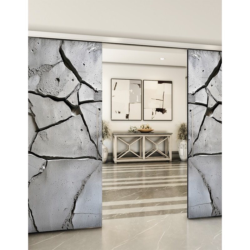 Holzschiebetür Slim-Line - Beton und Stein Model 4041 Holzschiebetür Slim-Line - Beton und Stein Model 4041