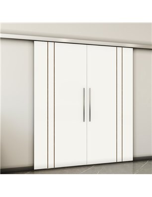 Holzschiebetür Slim-Line - Design-Linien  Model 4055-2