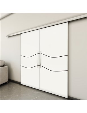 Holzschiebetür Slim-Line - Design-Linien  Model 4060-3
