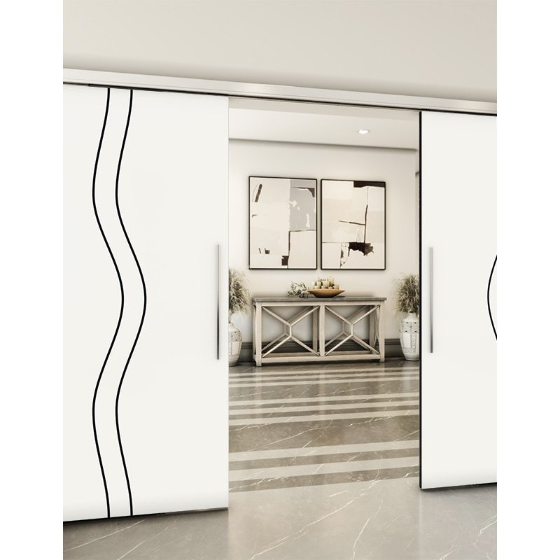 Holzschiebetür Slim-Line - Design-Linien Model 4065 Holzschiebetür Slim-Line - Design-Linien Model 4065