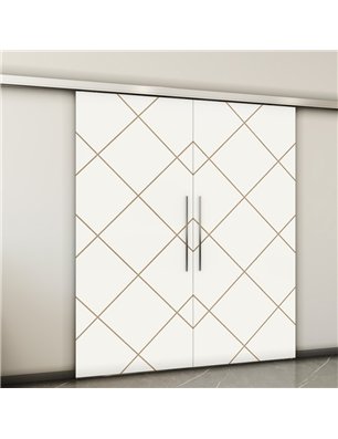 Holzschiebetür Slim-Line - Design-Linien  Model 4070-2
