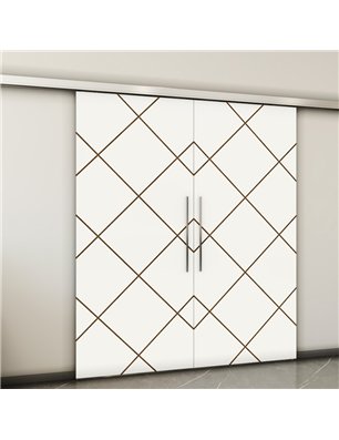 Holzschiebetür Slim-Line - Design-Linien  Model 4071-2
