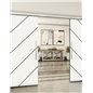 Holzschiebetür Slim-Line - Design-Linien Model 4076 Holzschiebetür Slim-Line - Design-Linien Model 4076