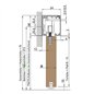 Holzschiebetür Slim-Line - Holz-Mix  Model 3009