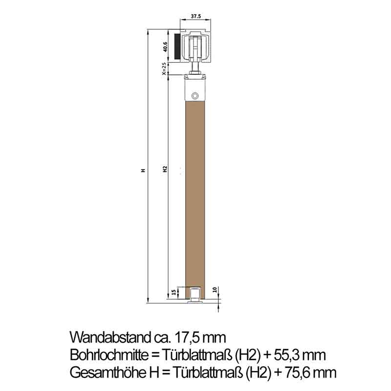 Holzschiebetür Eco-Line - Holzkunst  Model 4100