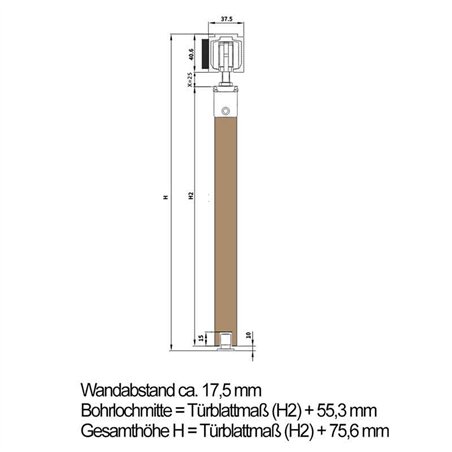 Holzschiebetür Eco-Line - Holzkunst  Model 4100
