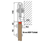 Holzschiebetür Barn-Line - Holz-Mix  Model 1070