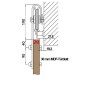 Holzschiebetür Barn-Line - Eiche und Weiss  Model 4023