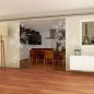Glasschiebetür SLIM-LINE Blume 9 Gelasert Auf Klarglas