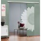 Glasschiebetür SLIM-LINE Sonnenblume Gelasert Auf Klarglas