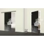 Glasschiebetür SLIM-LINE Klippe Gelasert Auf Grauglas