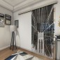 Glasschiebetür SLIM-LINE Brooklyn Gelasert Auf Grauglas