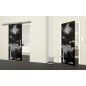 Glasschiebetür SLIM-LINE Night Gelasert Auf Grauglas