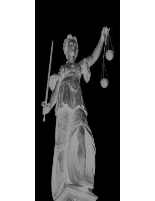 Glasschiebetür PIPE-LINE Justitia Gelasert Auf Klarglas