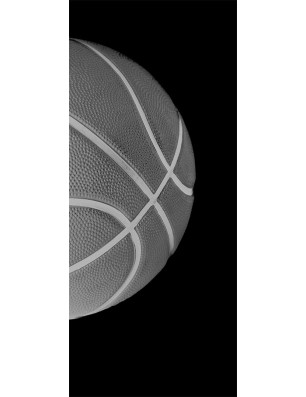 Glasschiebetür PIPE-LINE Basketball Gelasert Auf Klarglas