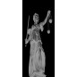 Glasschiebetür PIPE-LINE Justitia Gelasert Auf Grauglas