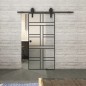 Glasschiebetür BARN-LINE Loft Schwarzlack 13 Blickdicht